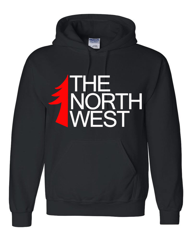The North West Half Tree Hoodie in Black (options available)