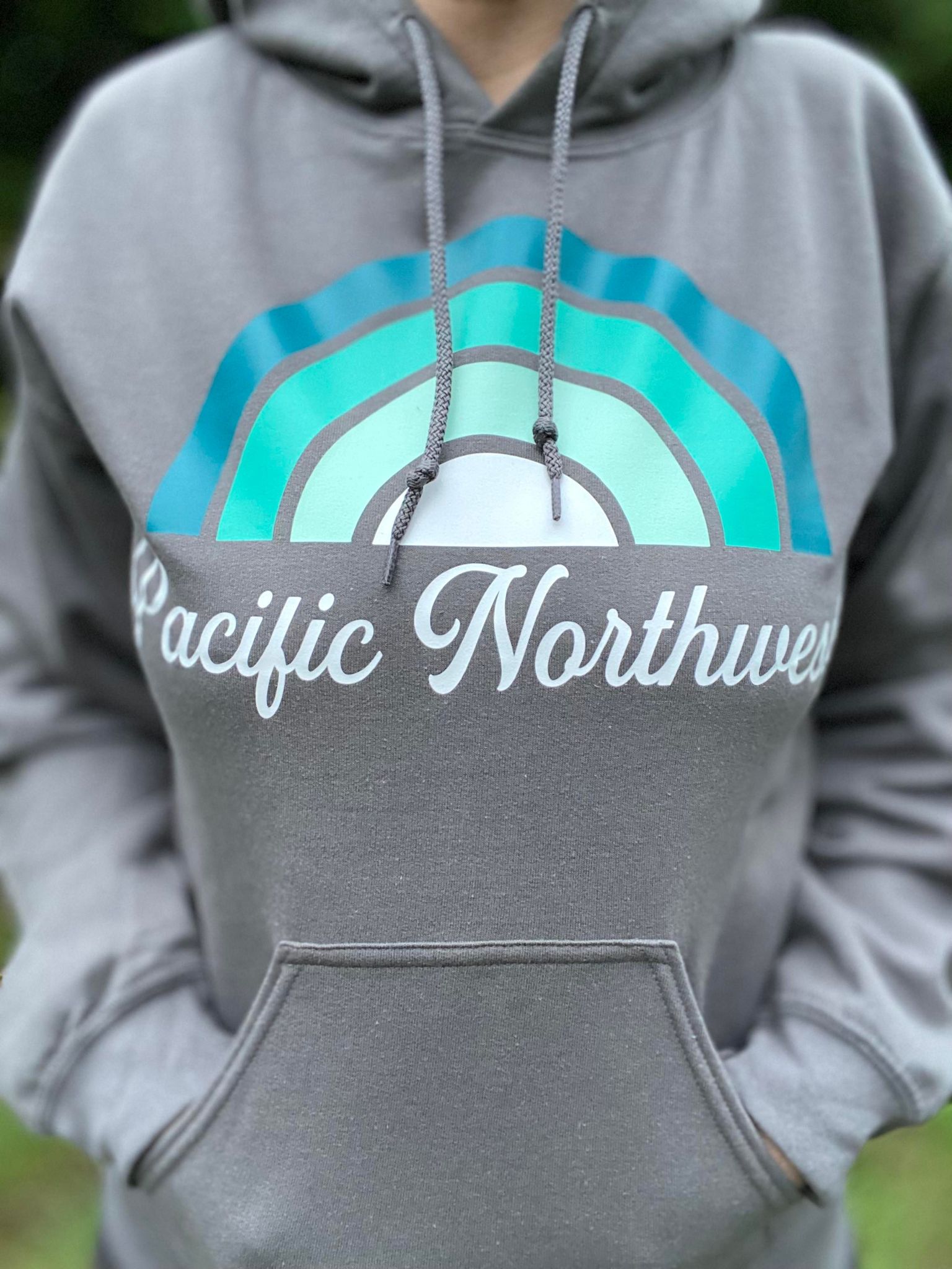 Pacific Northwest Sundown Hoodie in Grey