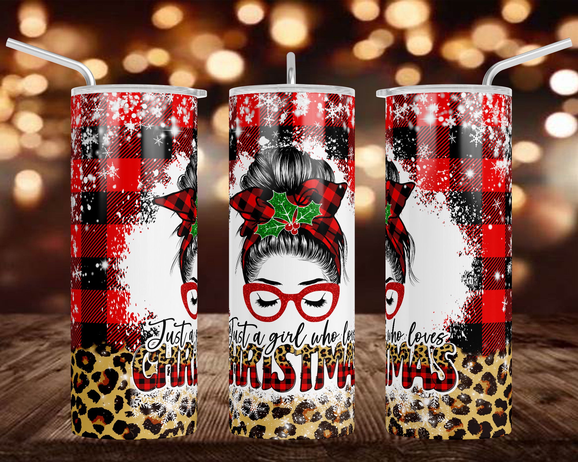 Just a Girl Who Loves Christmas Tumbler