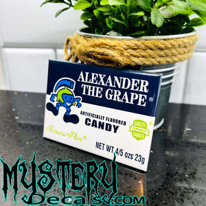 Alexander The Grape Rectangle Fridge Magnet 2.5" x 3.5" Nostalgic Novelty Candy Magnet Vintage