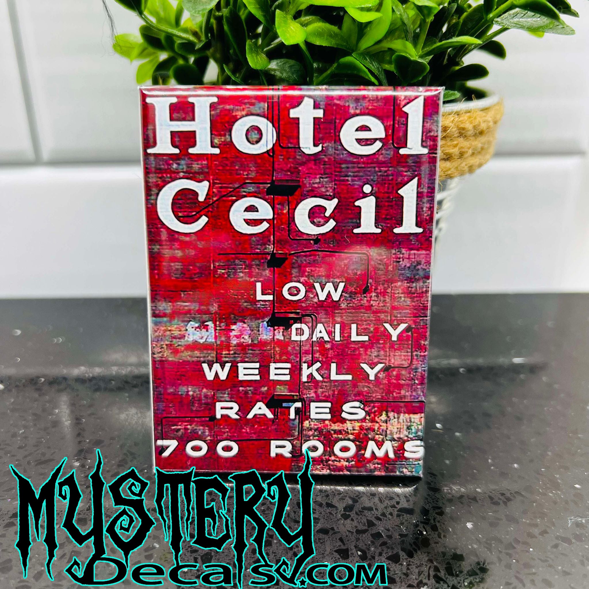 Hotel Cecil Rectangle Fridge Magnet 2.5" x 3.5"