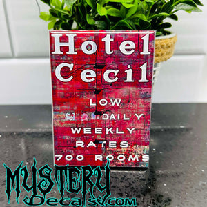 Hotel Cecil Rectangle Fridge Magnet 2.5" x 3.5"