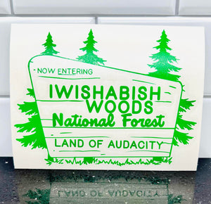 Wishabish Woods National Forest Decal