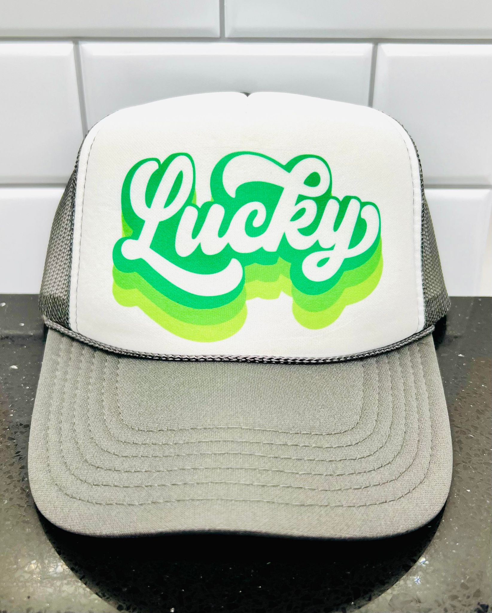 Retro Style LUCKY Trucker Hat