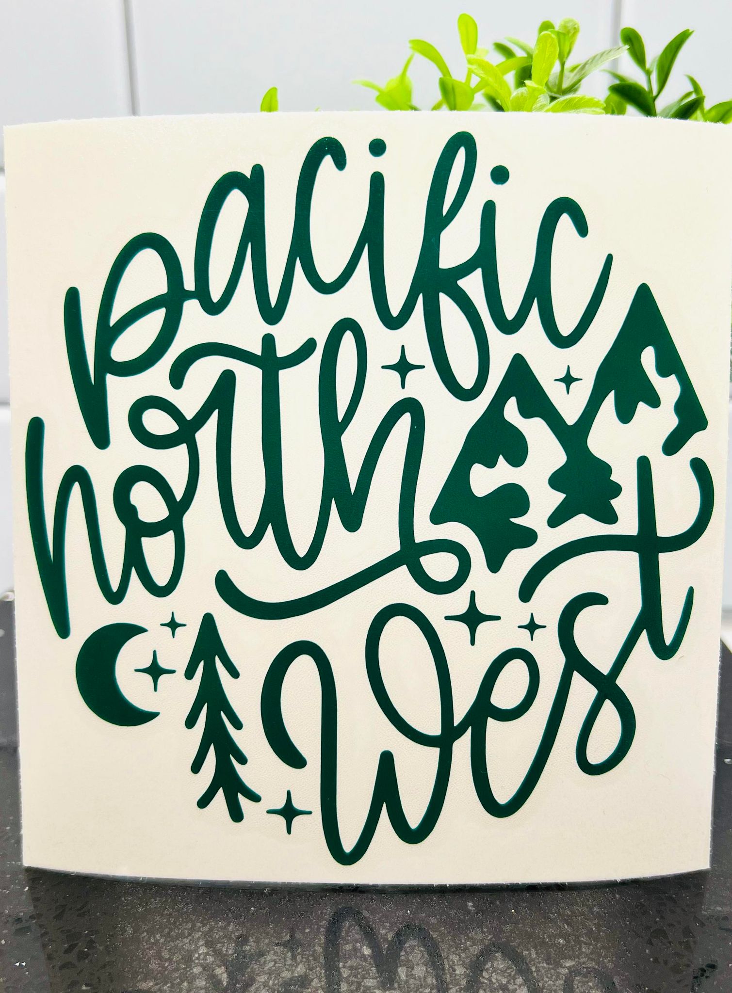 Pacific Northwest Round Mountain Decal