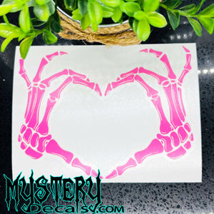 Skeleton Heart Decal