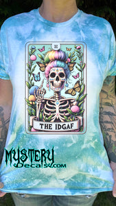 The IDGAF Tarot Card Bleached Tee