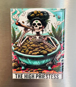 The High Priestess #2 Tarot Card Rectangle Fridge Magnet 2.5" x 3.5"