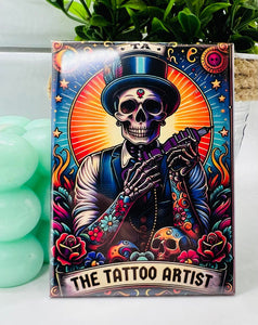 The Tattoo Artist Tarot Card Rectangle Fridge Magnet 2.5" x 3.5"