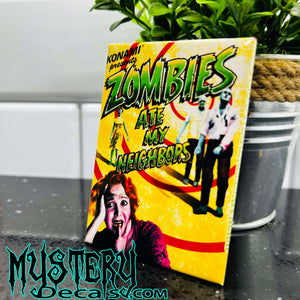 Zombies Ate My Neighbors Rectangle Fridge Magnet 2.5" x 3.5" Nostalgic Novelty Video Game Magnet