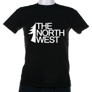The North West Half Tree Tee Shirt in Black