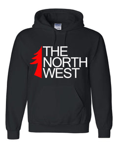 The North West Half Tree Hoodie in Black (options available)