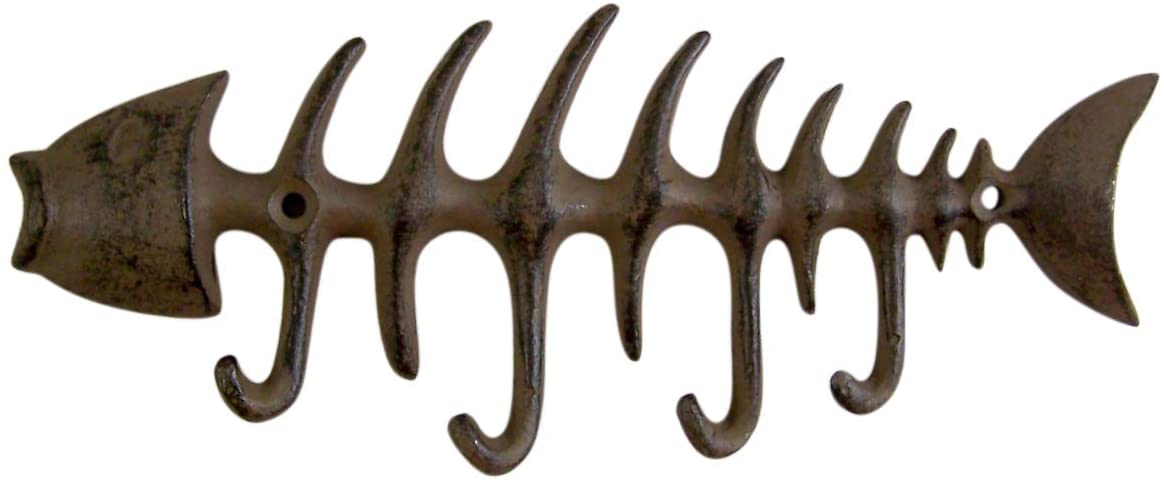 Iron Fishbone Skeleton Hook