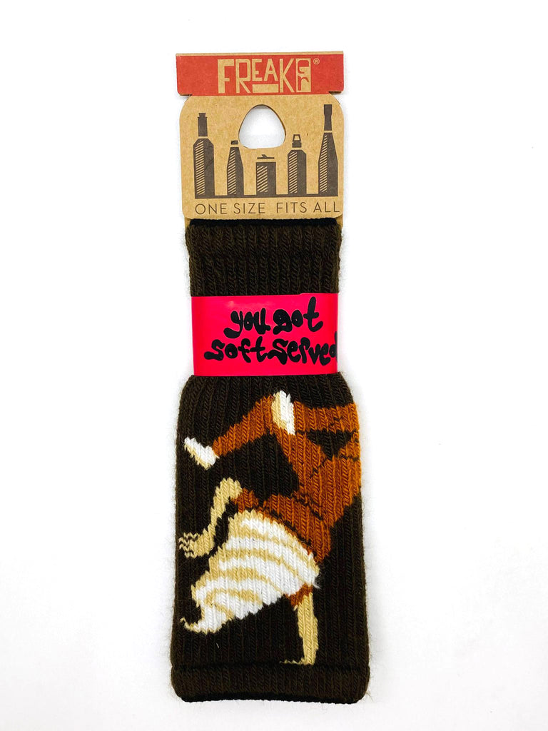 Freaker 'you got softserved' Bottle Insulator – Mystery Decals & Apparel