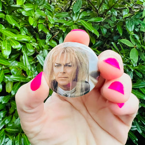 David Bowie in the Labyrinth Pin Back Button or Magnet