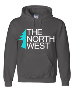 The North West Half Tree Hoodie in Charcoal Grey (options available)