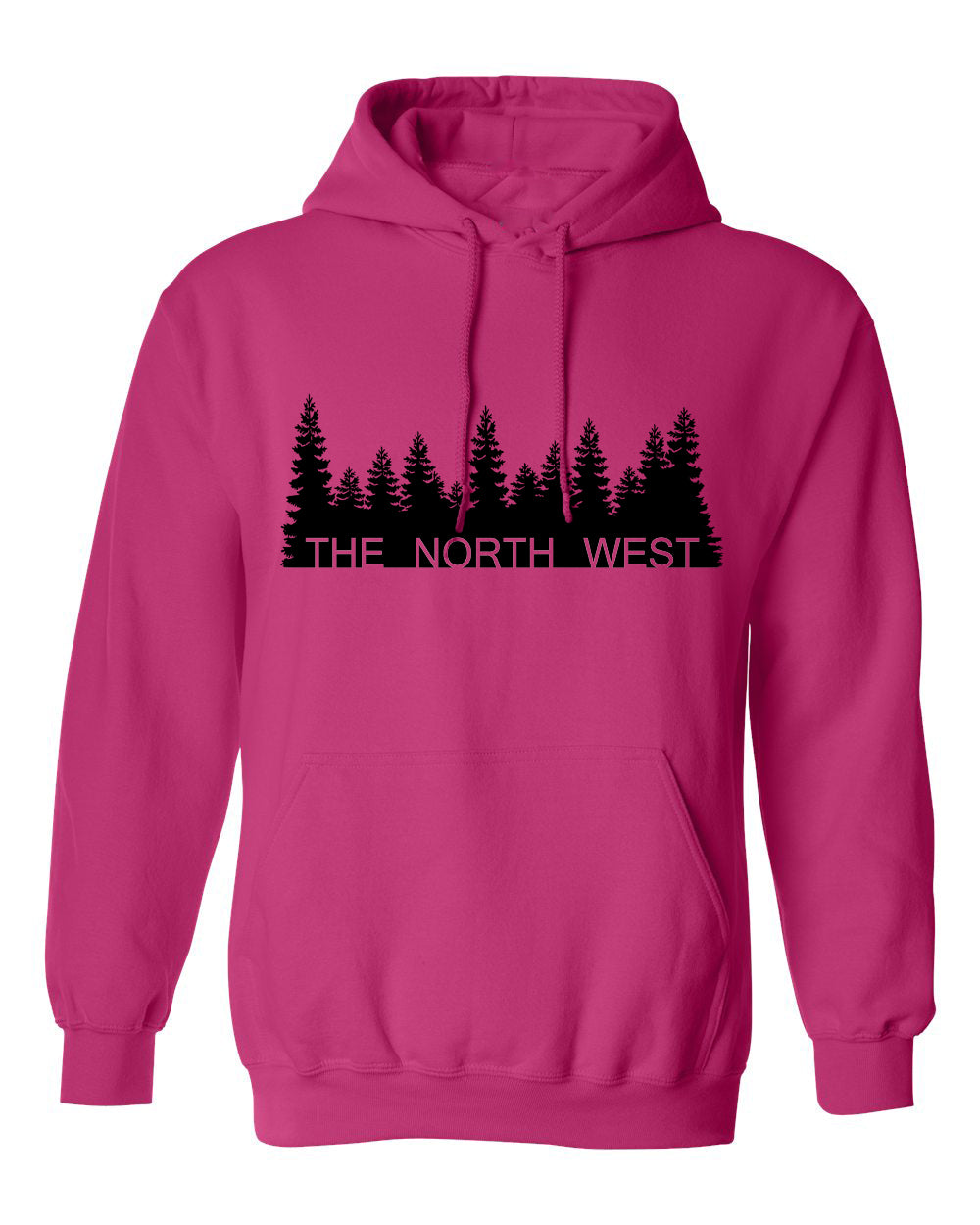 The North West Treeline Hoodie in Pink