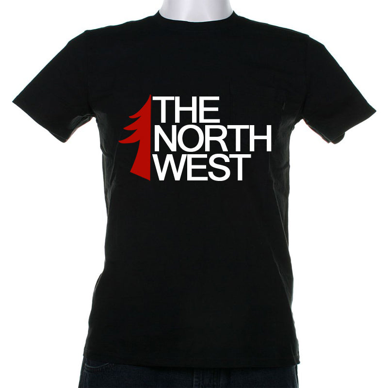 The North West Half Tree Tee Shirt in Black